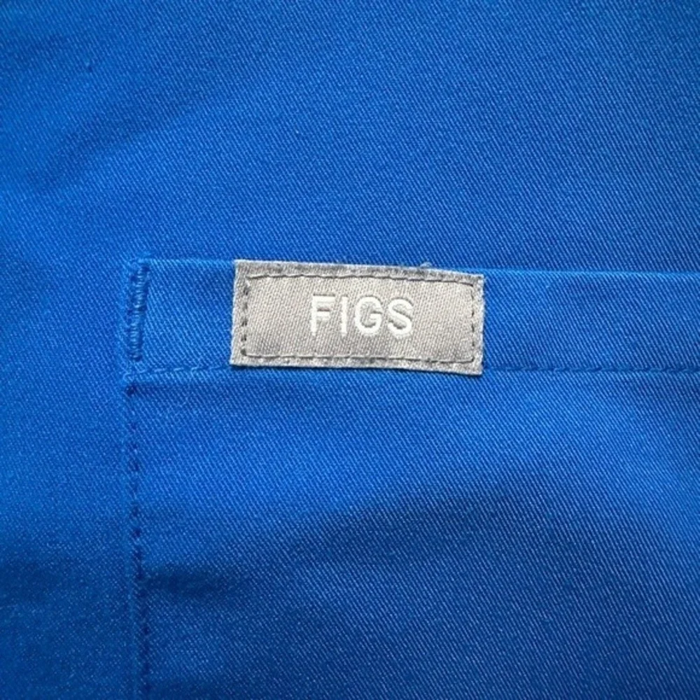 Figs Royal Blue Scrub Top and Pants Set